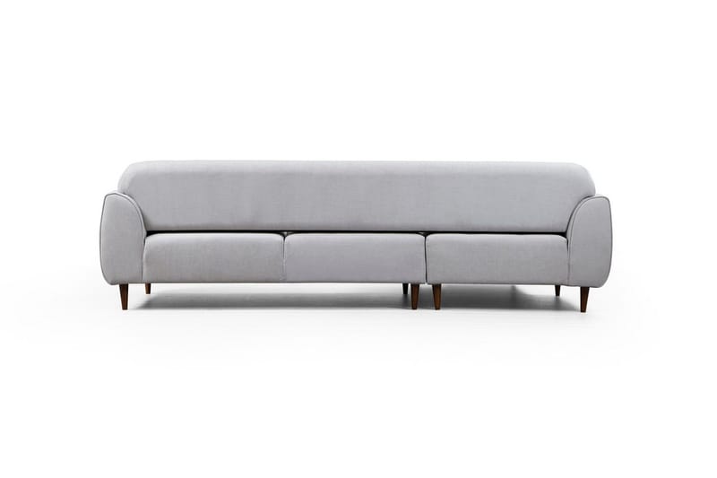 Gajanejos 5-seter Venstrevendt L-formet Sovesofa 87x237 cm i Stoff - Lysegrå - Møbler - Sofaer - Sovesofaer - Langsgående sovesofa