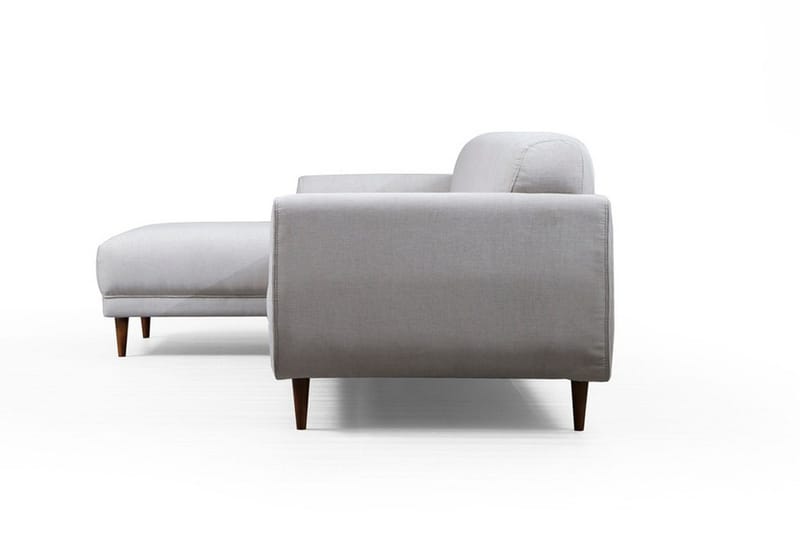 Gajanejos 5-seter Venstrevendt L-formet Sovesofa 87x237 cm i Stoff - Lysegrå - Møbler - Sofaer - Sovesofaer - Langsgående sovesofa