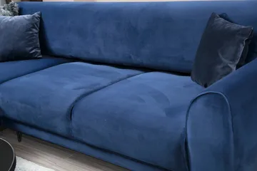 Gajanejos Divansovesofa - Blå - Møbler - Sofaer - Sovesofaer - Langsgående sovesofa