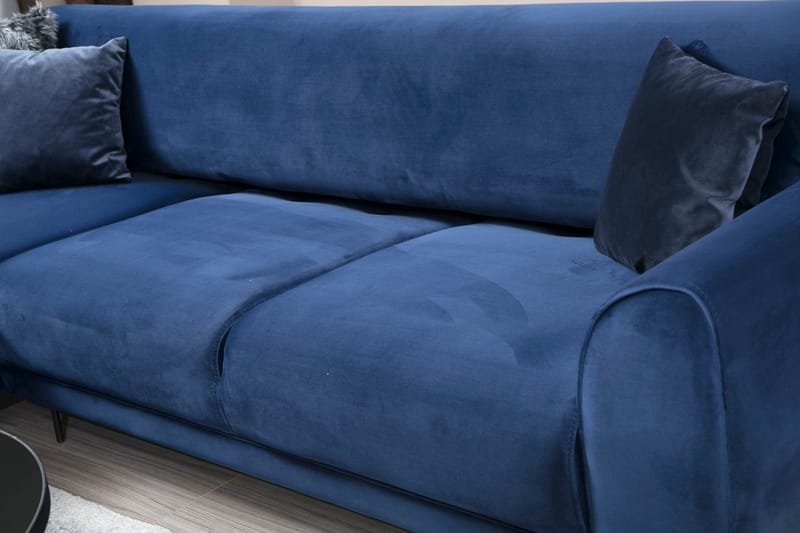 Gajanejos Divansovesofa - Blå - Møbler - Sofaer - Sovesofaer - Langsgående sovesofa
