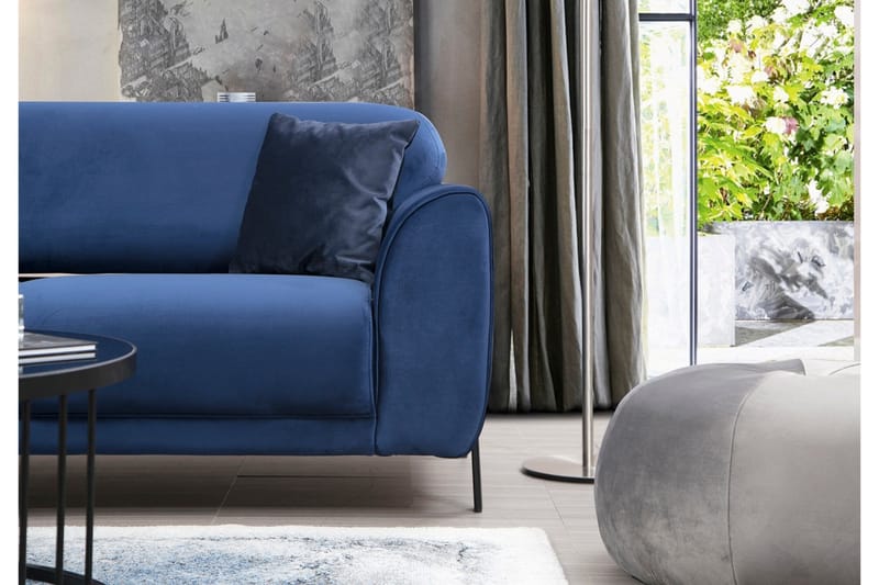 Gajanejos Divansovesofa - Blå - Møbler - Sofaer - Sovesofaer - Langsgående sovesofa