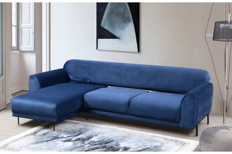 Gajanejos Divansovesofa - Blå - Møbler - Sofaer - Sovesofaer - Langsgående sovesofa
