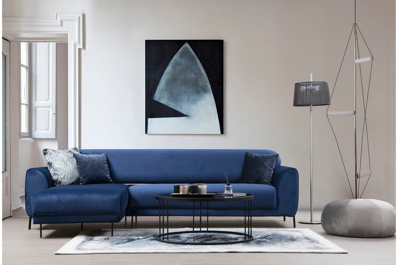 Gajanejos Divansovesofa - Blå - Møbler - Sofaer - Sovesofaer - Langsgående sovesofa
