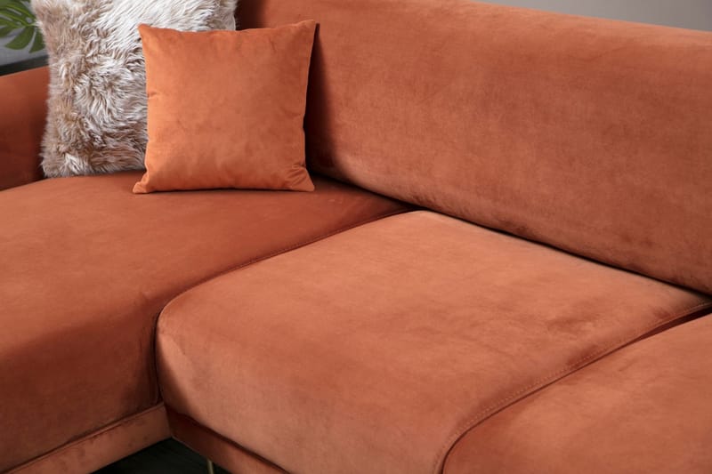 Gajanejos Divansovesofa - Brun - Møbler - Sofaer - Sovesofaer - Langsgående sovesofa
