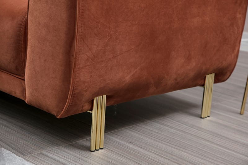 Gajanejos Divansovesofa - Brun - Møbler - Sofaer - Sovesofaer - Langsgående sovesofa