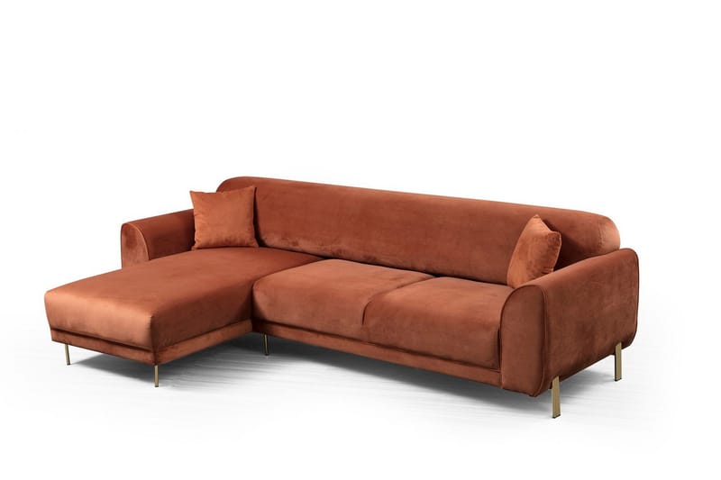 Gajanejos Divansovesofa - Brun - Møbler - Sofaer - Sovesofaer - Langsgående sovesofa