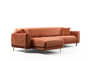 Gajanejos Divansovesofa - Brun - Møbler - Sofaer - Sovesofaer - Langsgående sovesofa