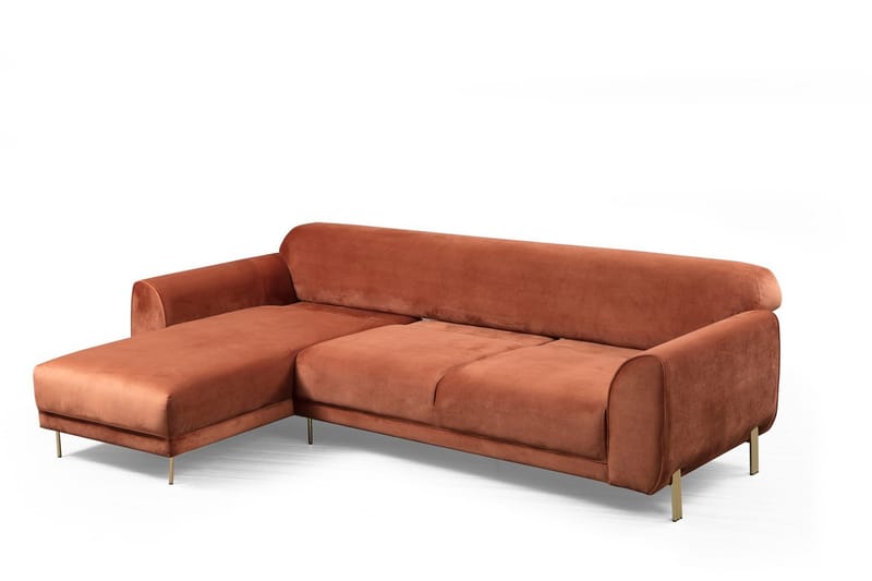 Gajanejos Divansovesofa - Brun - Møbler - Sofaer - Sovesofaer - Langsgående sovesofa