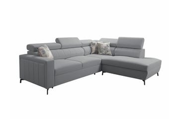 Galbally 3-sits Hörnbäddsoffa Ljusgrå - Møbler - Sofaer - Sovesofaer - Langsgående sovesofa