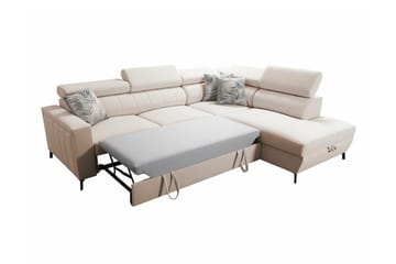 Galbally 3-sits Hörnbäddsoffa NO_BRAND Dark blue - Møbler - Sofaer - Sovesofaer - Langsgående sovesofa