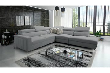 Galbally 4-sits Hörnbäddsoffa Ljusgrå - Møbler - Sofaer - Sovesofaer - Langsgående sovesofa