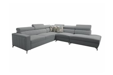 Galbally 4-sits Hörnbäddsoffa NO_BRAND Ljusgrå - Møbler - Sofaer - Sovesofaer - Langsgående sovesofa