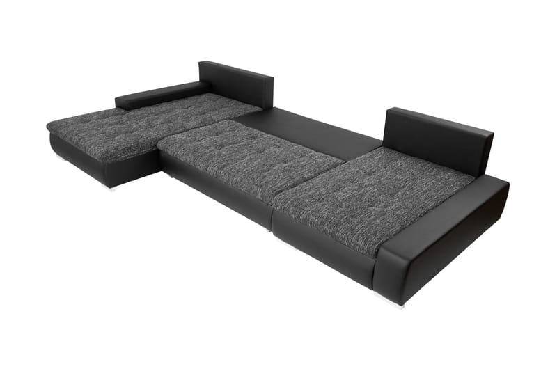 Gammel Sovesofa Dobbel Divan 4-Seter - Beige - Møbler - Sofaer - Sovesofaer - U sovesofa