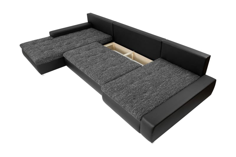 Gammel Sovesofa Dobbel Divan 4-Seter - Beige - Møbler - Sofaer - Sovesofaer - U sovesofa