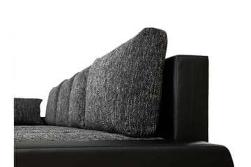 Gammel Sovesofa Dobbel Divan 4-Seter - Oransje - Møbler - Sofaer - Sovesofaer - U sovesofa