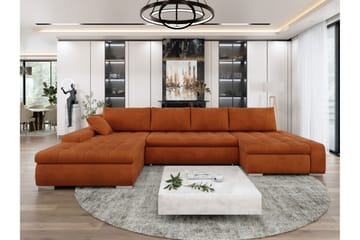 Gammel Sovesofa Dobbel Divan 4-Seter