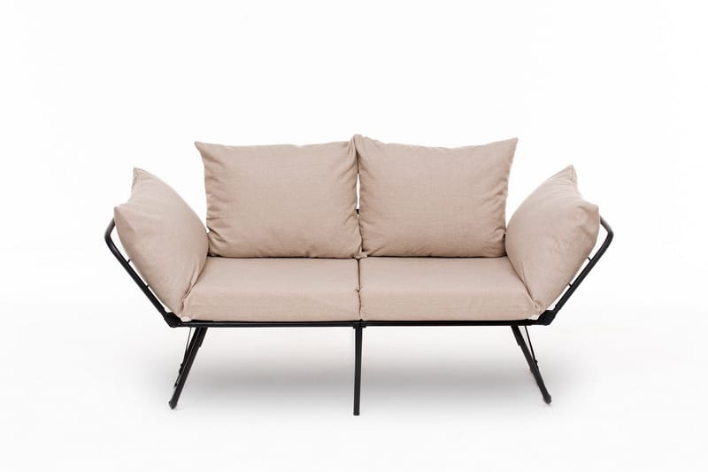 Giancarlo 2-seters Foldbar Sovesofa 60x180 cm i Lin, Beige
