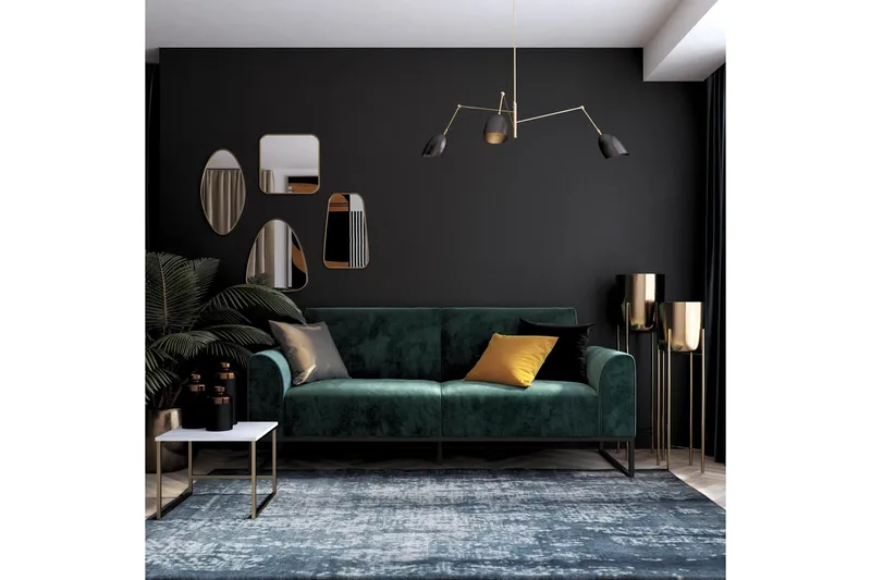 Gonxhe Sovesofa - Grønn - Møbler - Sofaer - Sovesofaer - Langsgående sovesofa