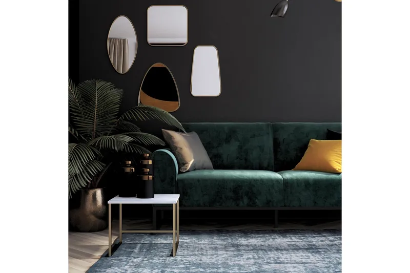 Gonxhe Sovesofa - Grønn - Møbler - Sofaer - Sovesofaer - Langsgående sovesofa