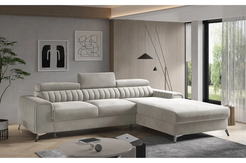 Grayson Divansofa Høyre, Beige