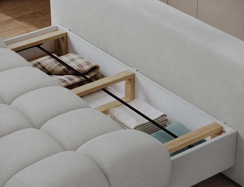 Guavio 2-seters Bubblig sovesofa med oppbevaring - Calmora 03 - Møbler - Sofaer - Sovesofaer - 2 seters sovesofa