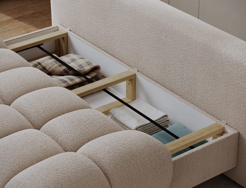 Guavio 2-seters Bubblig sovesofa med oppbevaring - Royal 18 - Møbler - Sofaer - Sovesofaer - 2 seters sovesofa