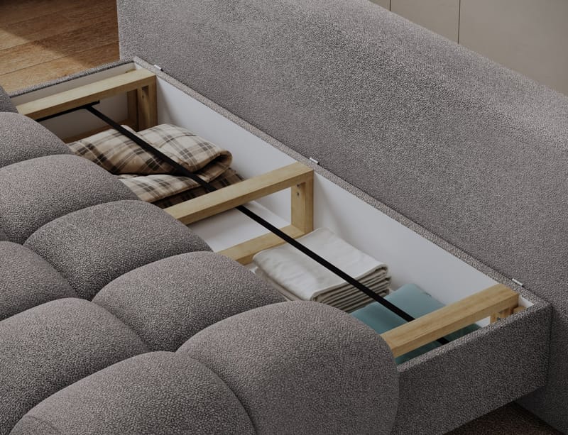 Guavio 2-seters Bubblig sovesofa med oppbevaring - Paolli 04 - Møbler - Sofaer - Sovesofaer - 2 seters sovesofa