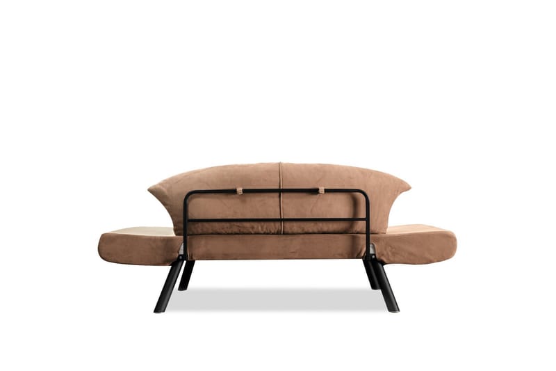 Gweno 2-seter Utbrettbar Sovesofa 75x210 cm i Lin - Brun - Møbler - Sofaer - Sovesofaer - 2 seters sovesofa