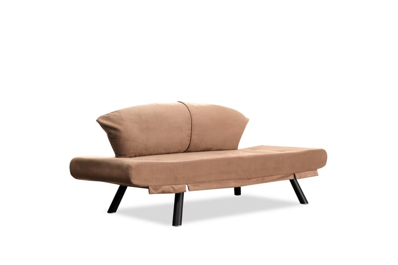 Gweno 2-seter Utbrettbar Sovesofa 75x210 cm i Lin - Brun - Møbler - Sofaer - Sovesofaer - 2 seters sovesofa