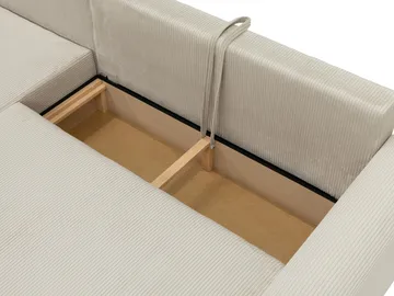 Handda 3-seters sovesofa med divan - oransje - Møbler - Sofaer - Sovesofaer - Hjørnesovesofa