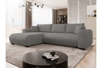 Handda Sovesofa med Sjeselong 3-seter - Grå - Møbler - Sofaer - Sovesofaer - Sovesofa divan