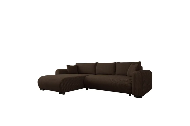 Handda Sovesofa med Sjeselong 3-seter i Manchester, Brun