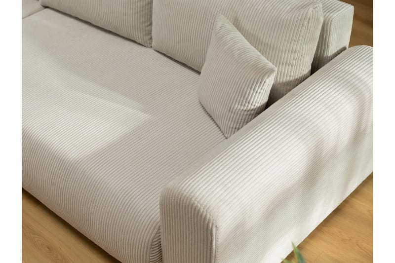 Handda Sovesofa med Sjeselong 3-seter i Manchester - Grønn - Møbler - Sofaer - Sovesofaer - Sovesofa divan