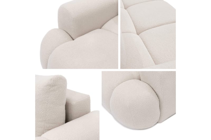 Handu Sovesofa 3-Seter - Hvit - Møbler - Sofaer - Sovesofaer - 3 seters sovesofa