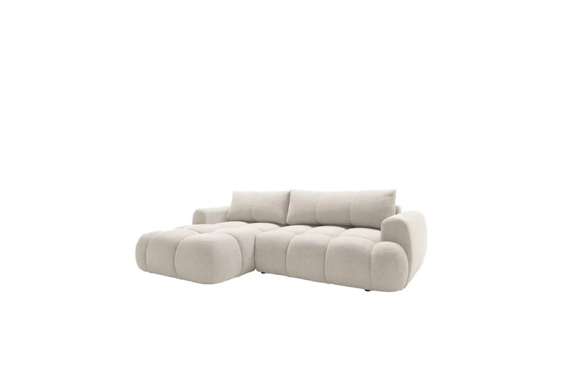 Handu Sovesofa med Sjeselong 3-seter i Bouclé, Beige