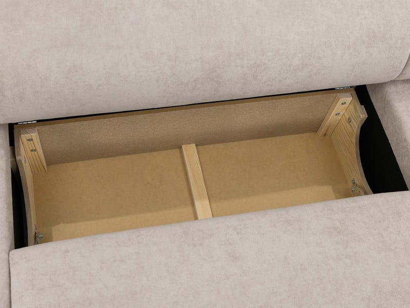 Hanish Sovesofa med dobbel sjeselong 5-seter - Beige - Møbler - Sofaer - Sovesofaer - U sovesofa