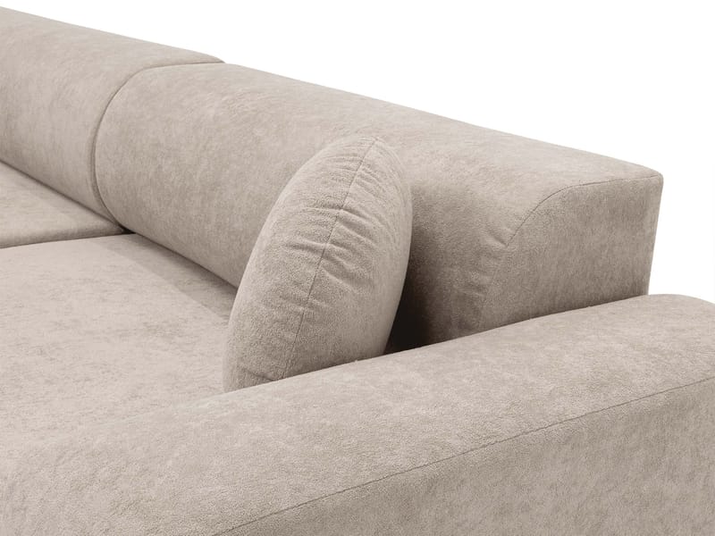 Hanish Sovesofa med dobbel sjeselong 5-seter - Beige - Møbler - Sofaer - Sovesofaer - U sovesofa