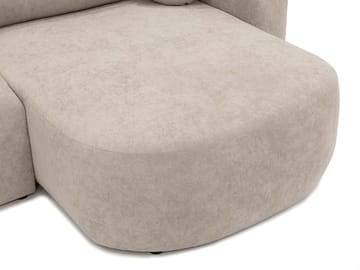 Hanish Sovesofa med dobbel sjeselong 5-seter - Beige - Møbler - Sofaer - Sovesofaer - U sovesofa