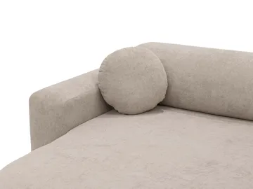Hanish Sovesofa med dobbel sjeselong 5-seter - Hvit - Møbler - Sofaer - Sovesofaer - U sovesofa