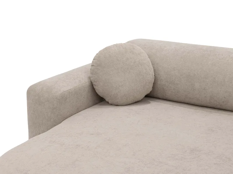 Hanish Sovesofa med dobbel sjeselong 5-seter - Hvit - Møbler - Sofaer - Sovesofaer - U sovesofa