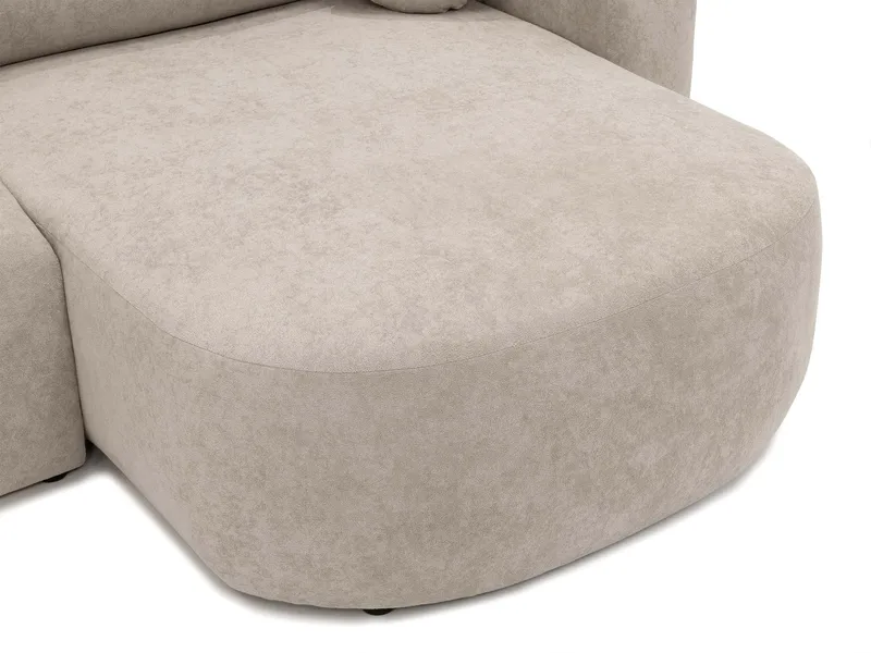 Hanish Sovesofa med dobbel sjeselong 5-seter - Hvit - Møbler - Sofaer - Sovesofaer - U sovesofa