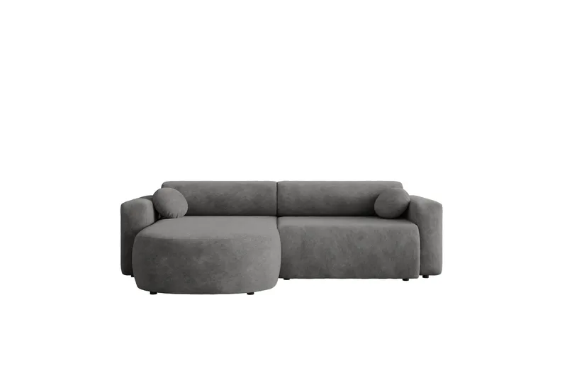 Hanish Sovesofa med Sjeselong 3-seter - Grå - Møbler - Sofaer - Sovesofaer - Sovesofa divan