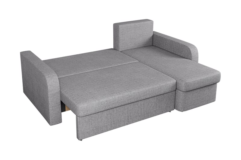 Hardev Sovesofa med Sjeselong 3-seter - Grå - Møbler - Sofaer - Sovesofaer - Sovesofa divan