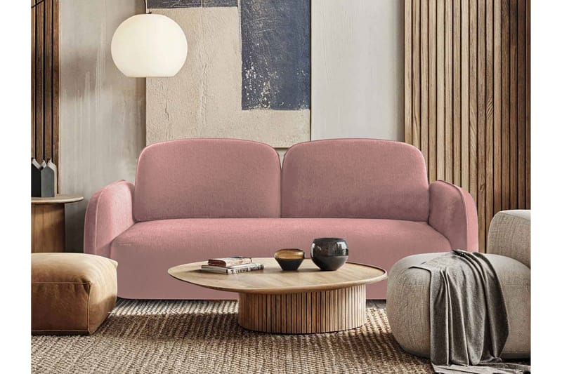 Hemanti Sovesofa 2-Seter - Rosa - Møbler - Sofaer - Sovesofaer - 2 seters sovesofa