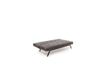 Hetalia 3-seter Rektangulær Sovesofa 100x180 cm i Stoff - Grå - Møbler - Sofaer - Sovesofaer - 3 seters sovesofa