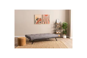 Hetalia Sovesofa 3-sits - Grå - Møbler - Sofaer - Sovesofaer - 3 seters sovesofa