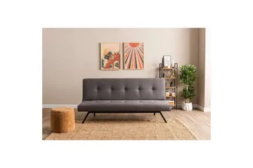 Hetalia Sovesofa 3-sits - Grå - Møbler - Sofaer - Sovesofaer - 3 seters sovesofa