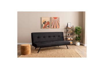 Hetalia Sovesofa 3-sits - Sort - Møbler - Sofaer - Sovesofaer - 3 seters sovesofa