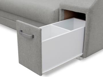hjørnesofa Alvares Nazar 225.01 Høyrevendt - Beige - Møbler - Sofaer - Sovesofaer - Hjørnesovesofa