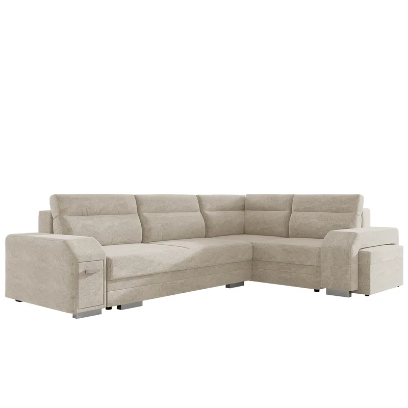 hjørnesofa Alvares Nazar 225.02 Høyrevendt - Beige - Møbler - Sofaer - Sovesofaer - Hjørnesovesofa
